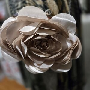 Chic Satin Rose Hair Clip